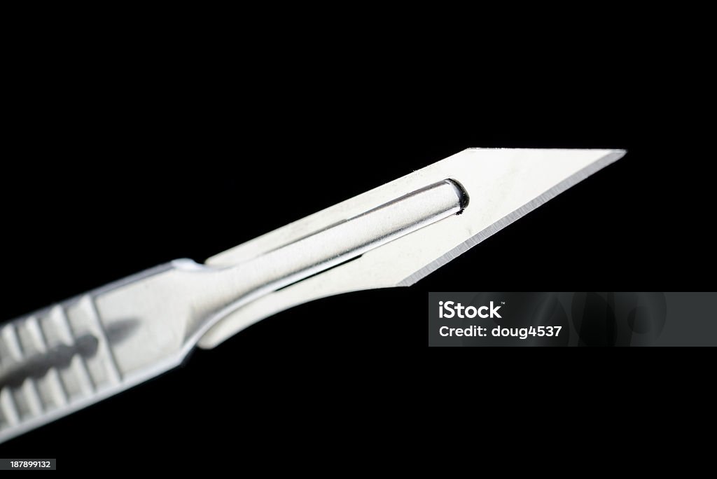 Scalpel isolated on Black Scalpel isolated on black, file inclues a clipping path. Scalpel Stock Photo