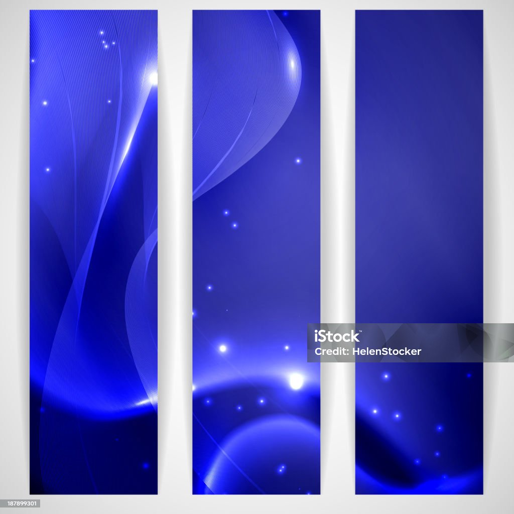 Astratto banner blu. - arte vettoriale royalty-free di Astratto