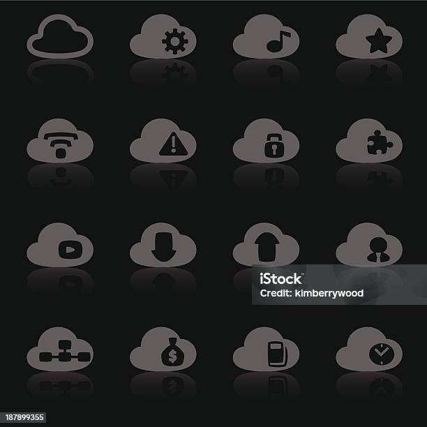 Cloud Icona Di Lavoro - Immagini vettoriali stock e altre immagini di Affari - Affari, Anello - Catena, Apparecchiatura di registrazione del suono