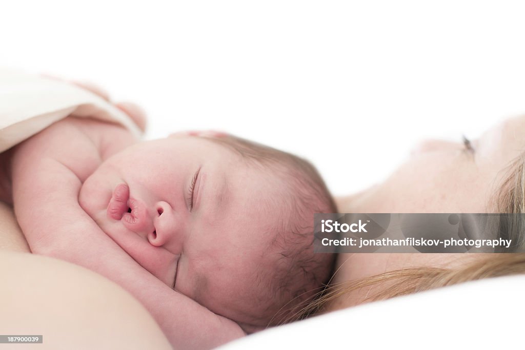 Bebé dormir - Foto de stock de Adulto libre de derechos