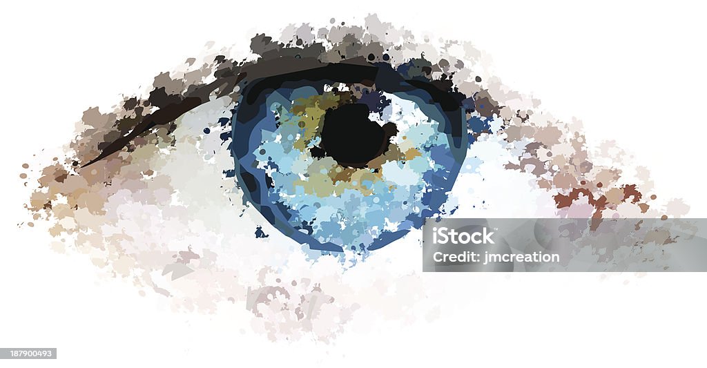 Gesunde Augen reinigen Sie Vektor-illustration - Lizenzfrei Augentropfen Vektorgrafik