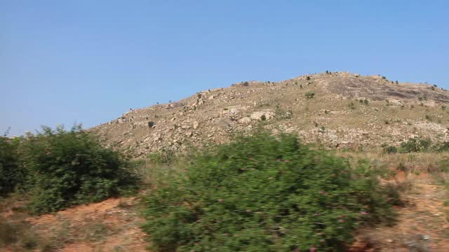 Panorama of Deccan plateau (India)