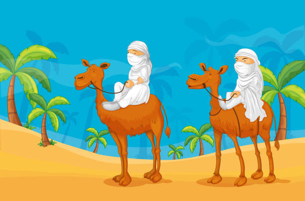 キャメルおよびアラブ諸国 - two humped camel点のイラスト素材／クリップアート素材／マンガ素材／アイコン素材