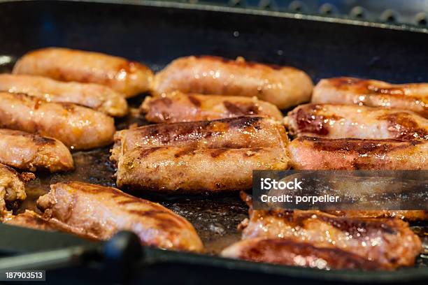 Fried Sausage Stock Photo - Download Image Now - Barbecue - Meal, Barbecue Grill, Beef