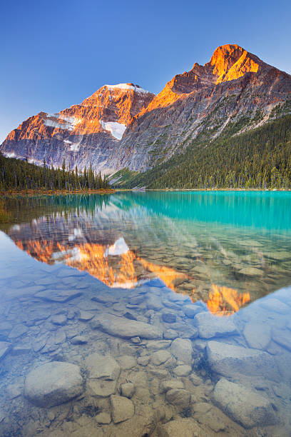 istock Mount Edith Cavell and lake, Jasper NP, Canada at sunrise 187907660