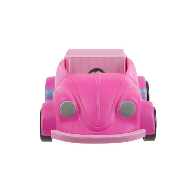 istock Old pink plastic toy car 187907812