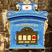 Old historical well-preserved mailbox