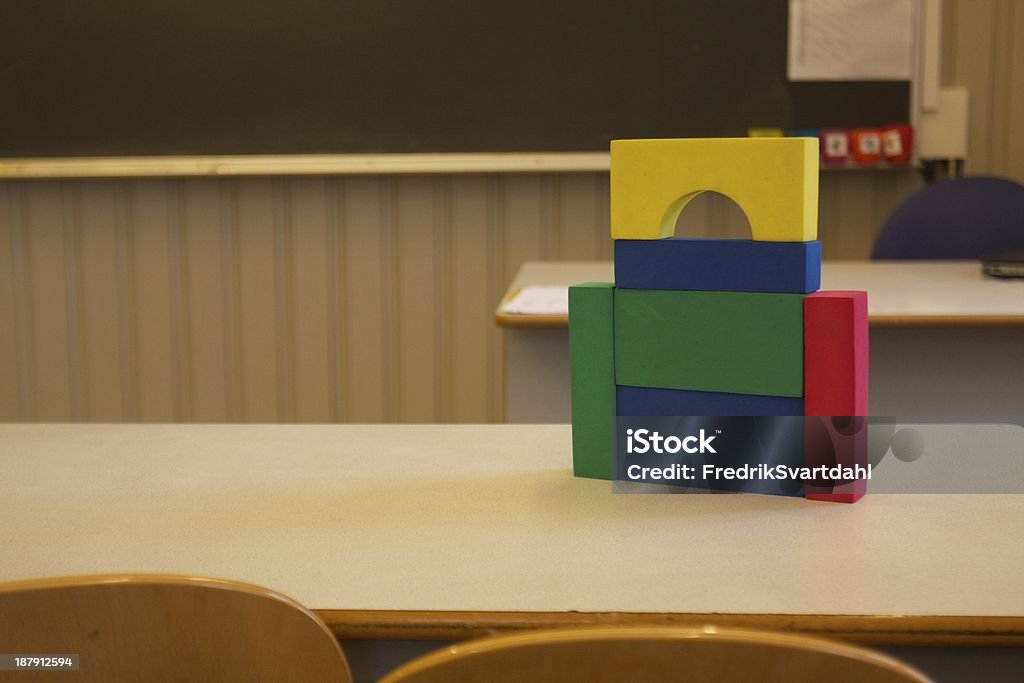 Shcool Blocks Building Blocks In A Classroom Stock Photo - Download Image Now ...