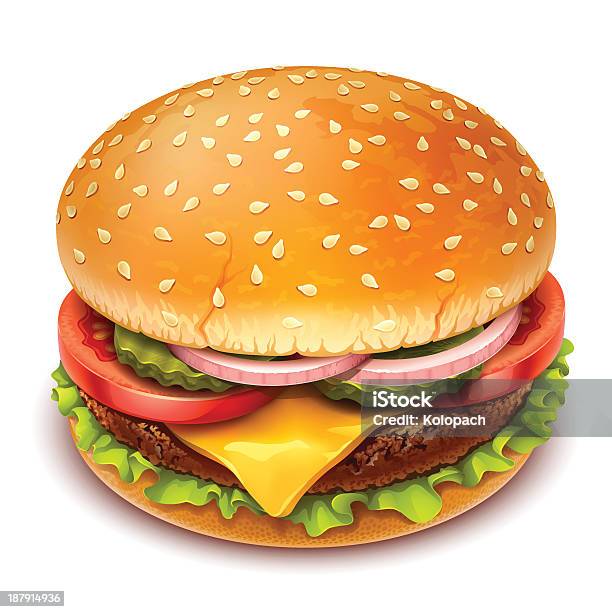 함부르거 아이콘크기 햄버거 류에 대한 스톡 벡터 아트 및 기타 이미지 - 햄버거 류, 햄버거, 치즈버거