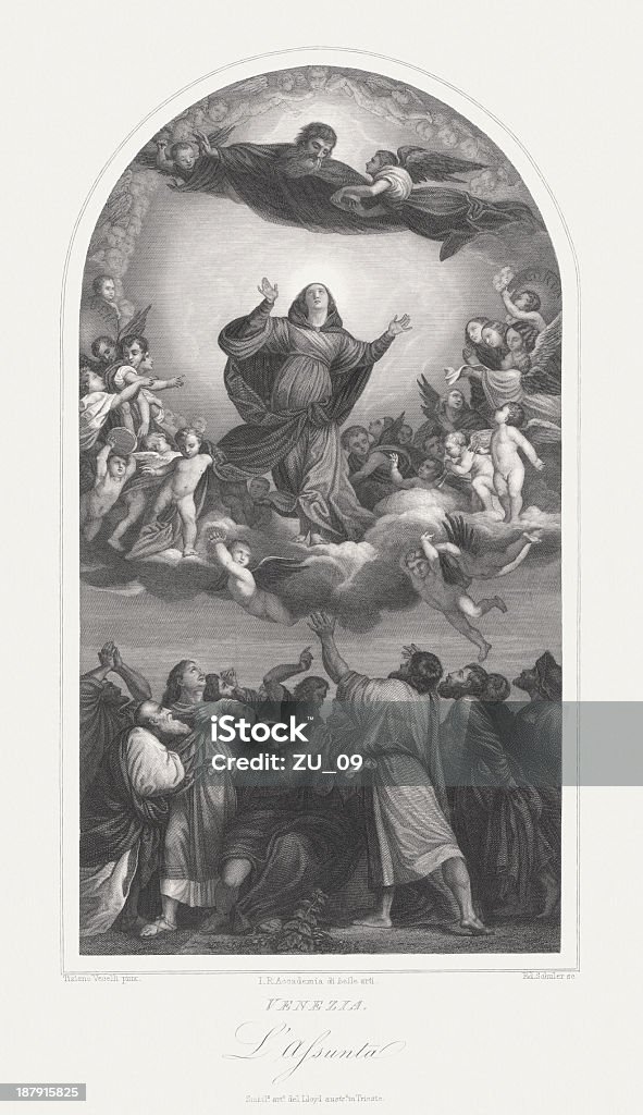 Assumption of the Virgin - Lizenzfrei Mariä Himmelfahrt Stock-Illustration