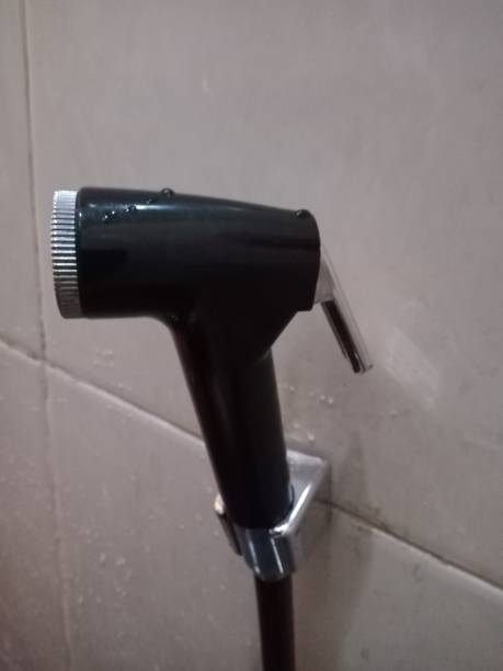 istock The wasser shower jet head is black 1879165899