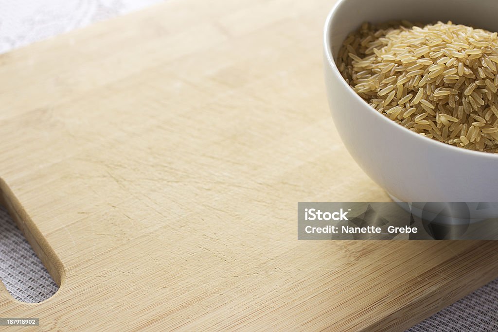Uncooked arroz integral - Foto de stock de Alimentação Saudável royalty-free