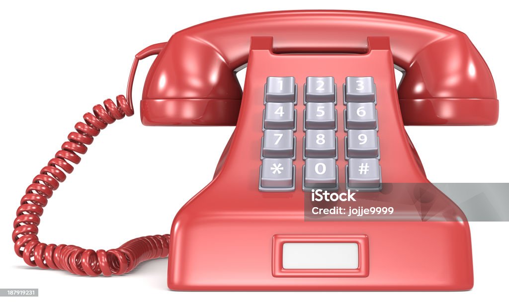 Red telefone. - Foto de stock de Cabo royalty-free