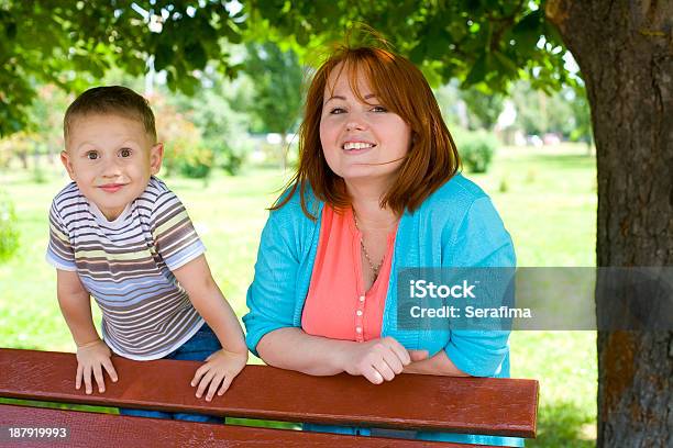 Portrait Of Mother With The Fouryearold Son Stock Photo - Download Image Now - 4-5 Years, Adult, Arts Culture and Entertainment
