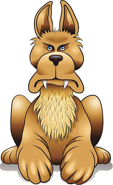 Dog Angry Stock Illustration - Download Image Now - Animal, Brown, Canine -  Animal - iStock