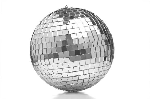 disco ball, nahaufnahme - diskokugel stock-fotos und bilder