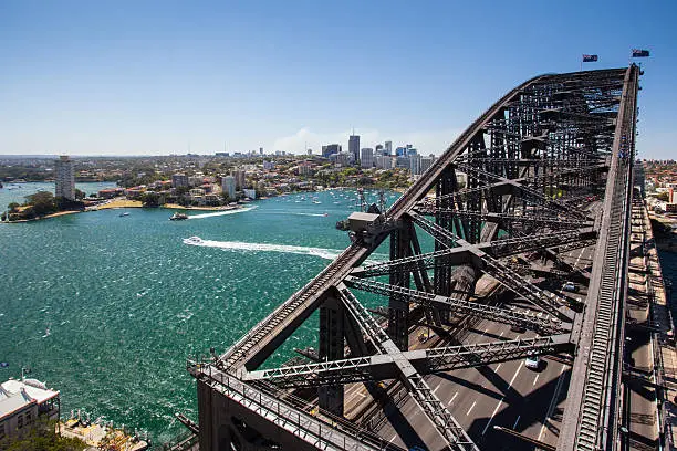 Photo of North Sydney from the Harbour Bridge