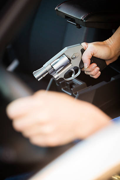 istock Woman Self-Defense with Handgun 187924910