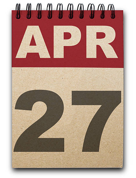 istock Recycled brown paper calendar 187925080