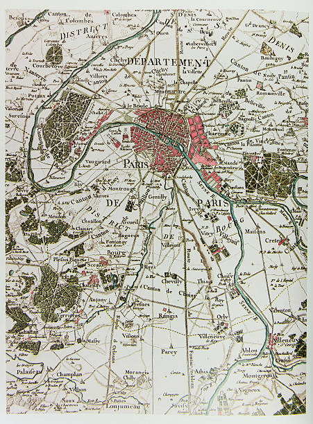 Historical map of Paris