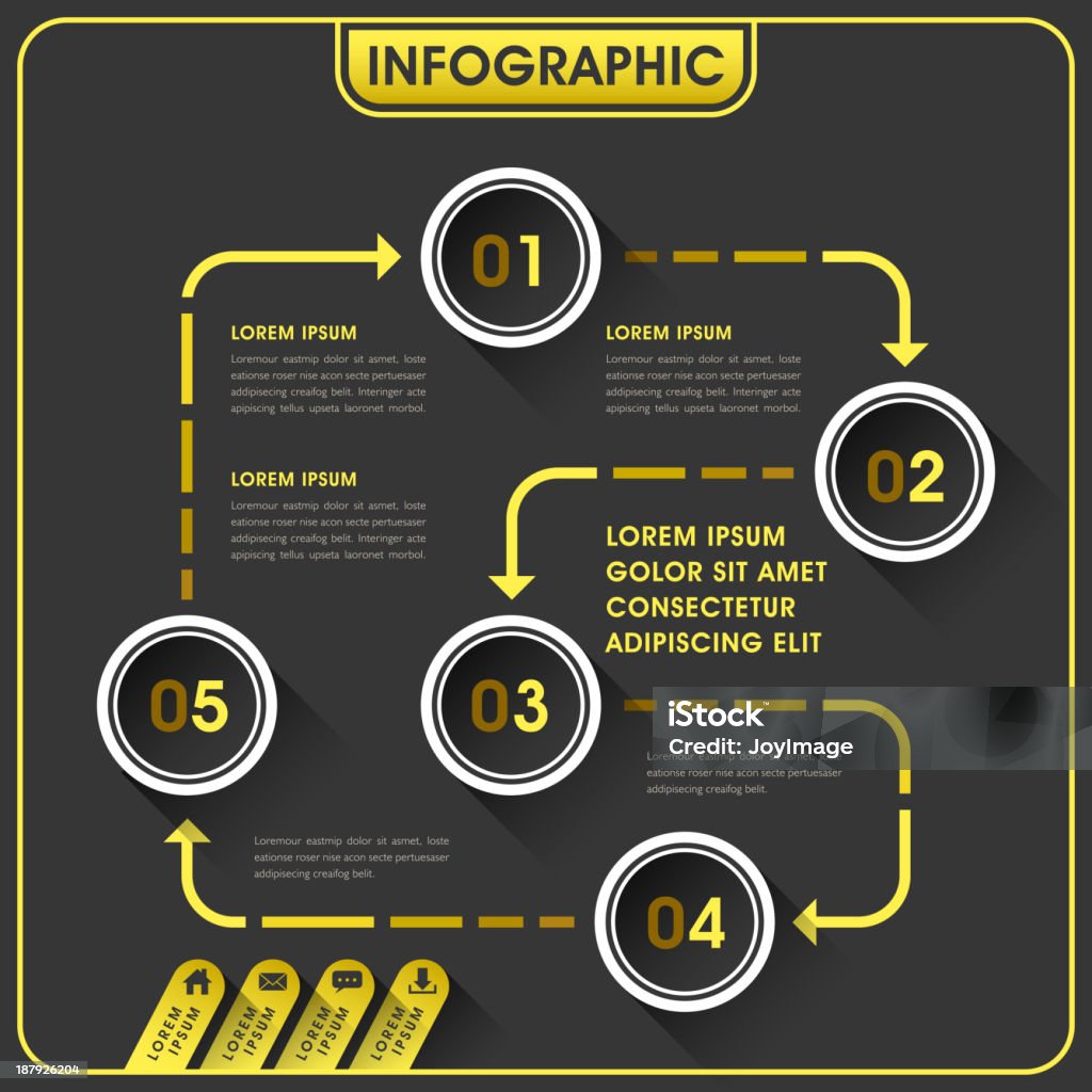 Diseño abstracto infografías - arte vectorial de Abstracto libre de derechos