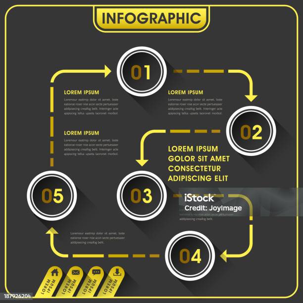 Abstrato Design Infographics - Arte vetorial de stock e mais imagens de Abstrato - Abstrato, Brochura, Cifras Financeiras