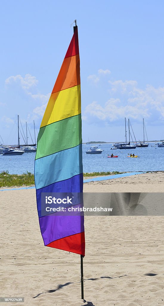 Gay Feather Flagge - Lizenzfrei Provincetown Stock-Foto
