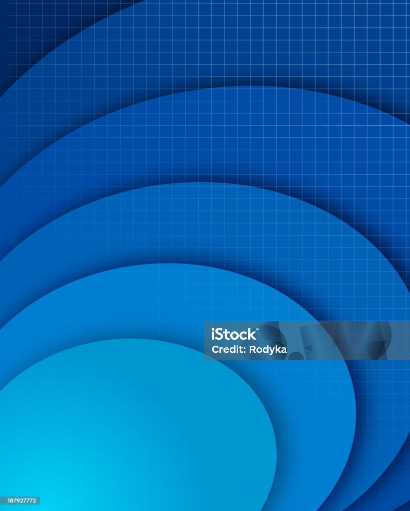 Abstract Design Blue Complex Blue Abstract Composition Stock Illustration - Download Image Now ...
