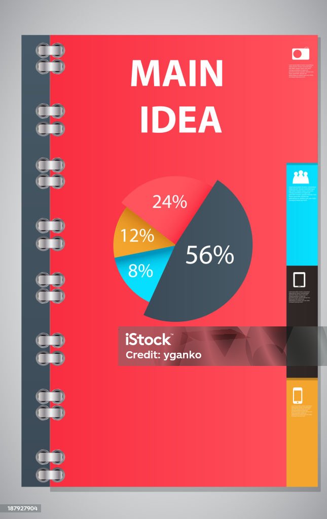 Modelo de negócios Infográfico, Ilustração vetorial - Royalty-free Abstrato arte vetorial