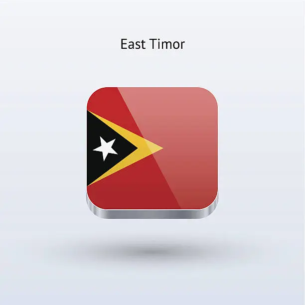 Vector illustration of East Timor Flag Icon