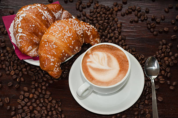 istock Cappuccino and brioches 187929168