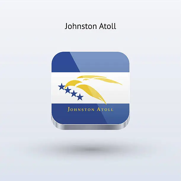 Vector illustration of Johnston Atoll Flag Icon