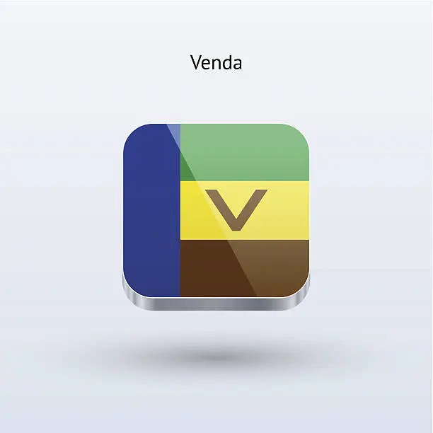 Vector illustration of Venda Flag Icon