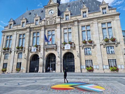The fine arts palace on the Place de la République, exterior view, city of Lille, Nord department, France