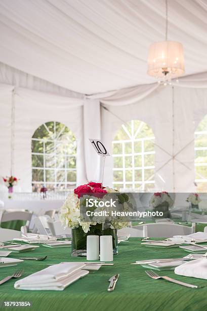 Party Centrepieces Stockfoto und mehr Bilder von Zelt - Zelt, Festzelt, Party