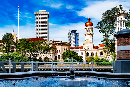 The Sultan Abdul Samad Building in central Kuala Lumpur, Malaysia was the seating of the British governor.