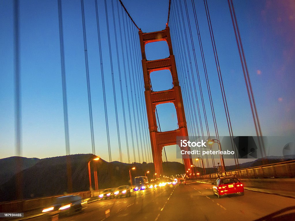 Golden Gate al atardecer - Foto de stock de Aire libre libre de derechos