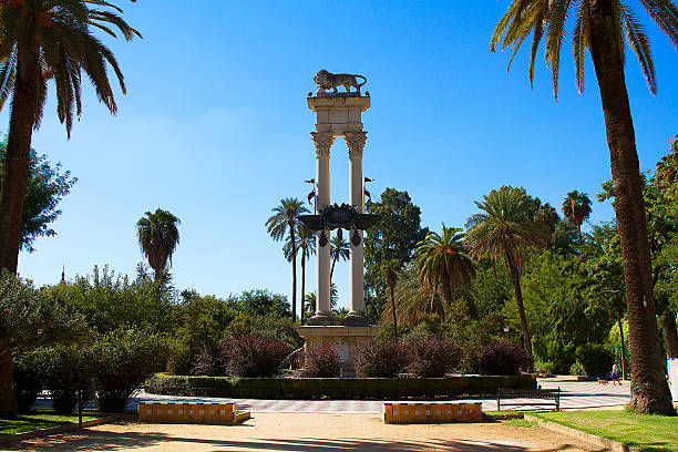 istock Statue in Murillo Gardens, Sevilla. 187935161