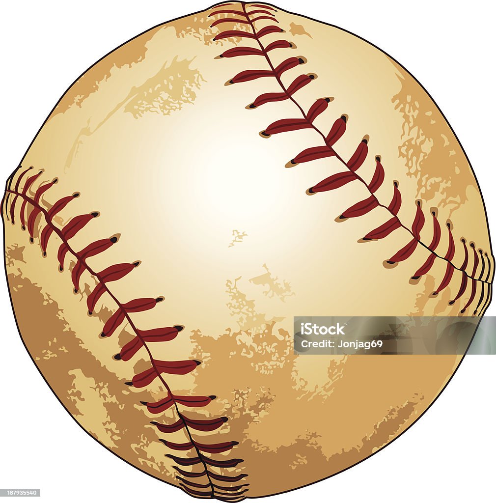 Бейсбол - Векторная графика Бейсбольный мяч роялти-фри