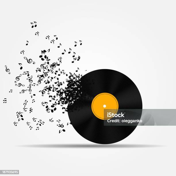 Icona Di Illustrazione Vettoriale Di Musica - Immagini vettoriali stock e altre immagini di Musica - Musica, Disco - Audio analogico, Icona