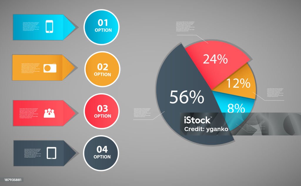 Infografica modello business Illustrazione vettoriale - arte vettoriale royalty-free di Affari