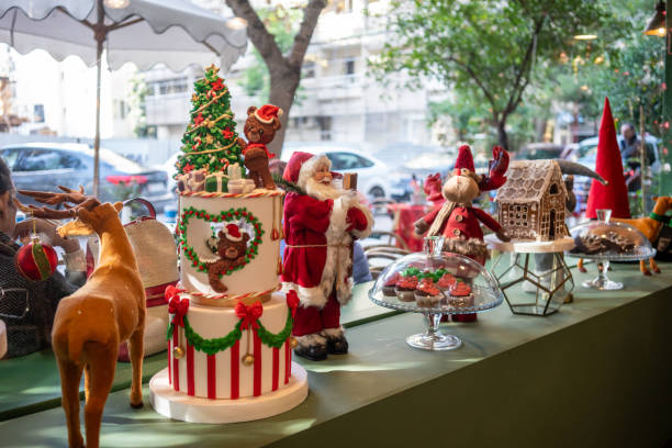 bakery house christmas decors are inside to outside horizontal christmas still