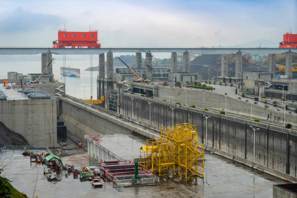 istock The Three Gorges Dam shrouded in mist. 1879375778