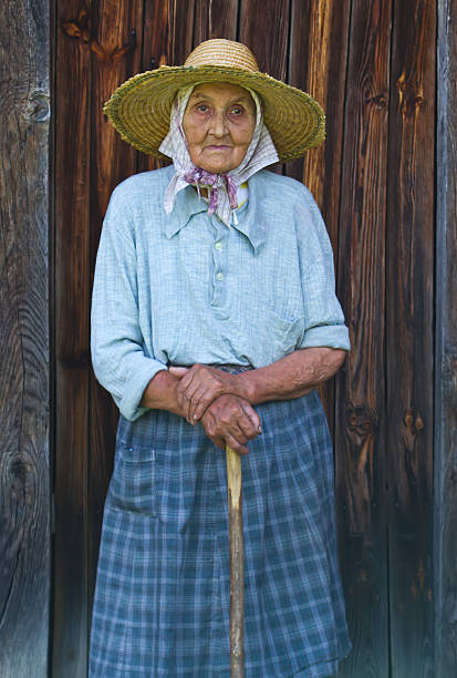 istock very old woman from the village 187938563