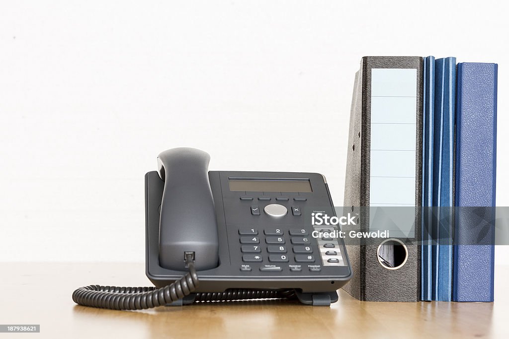 현대적인 비즈니스 전화 파일바인더 - 로열티 프리 사무실 스톡 사진