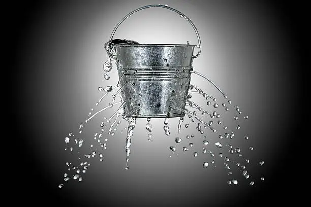 Photo of bucket with holes