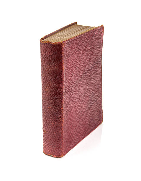 旧アンティーク書籍 - picture book book old leather ストックフォトと画像