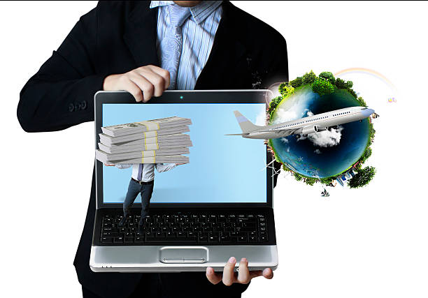 istock business man holding  laptop 187940614