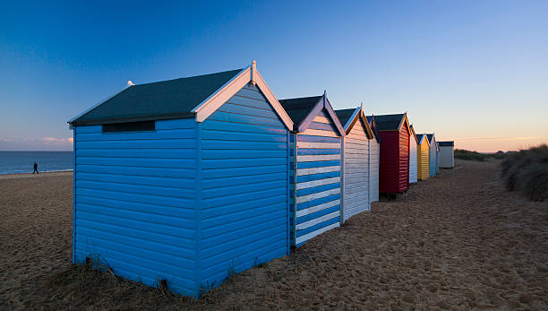 istock Colorful Beach huts in Southwold UK 187940883