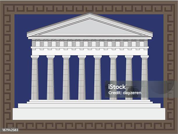 Antyczne Greckie Temple - Stockowe grafiki wektorowe i więcej obrazów Kolumna architektoniczna - Kolumna architektoniczna, Partenon, Akropol - Ateny